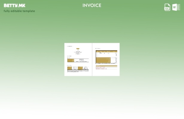 Шаблон за фактура за професионален хонорарен писател во модерен стил